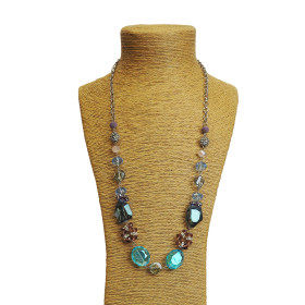 Crystal Rock Long Necklace