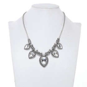 Crystal Teardrop Necklace