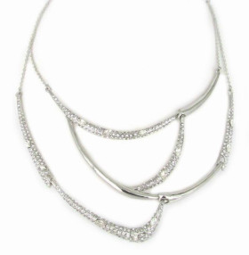 Contempoary crystal necklace