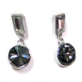 Round Smoky Earrings