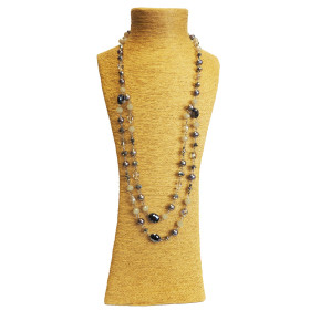 Crystal Rock Long Necklace