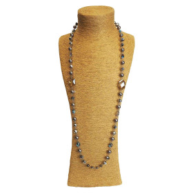 Crystal Rock Long Necklace