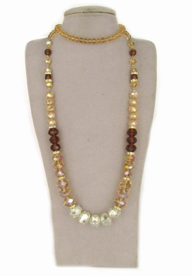 Crystal Rock Long Necklace