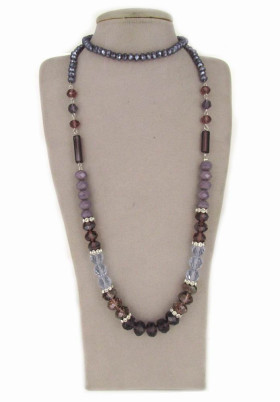 Crystal Rock Long Necklace