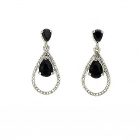 Elegant Teardrop Earring in Rhodium