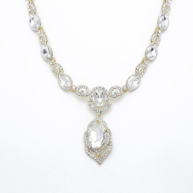 Victorian Filigree Clear Necklace