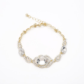 Victorian Filigree Clear Bracelet