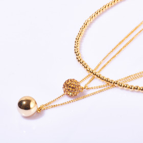 Three-layers Ball Necklace
