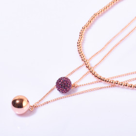 Three-layers Ball Necklace