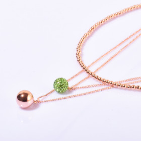 Three-layers Ball Necklace