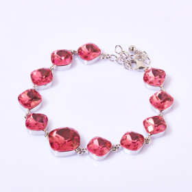 Square Crystal Birthestone Bracelet