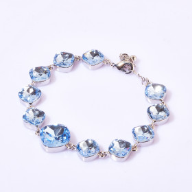Square Crystal Birthstone Bracelet