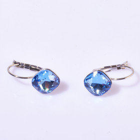 Square Crystal Birthstone Earring