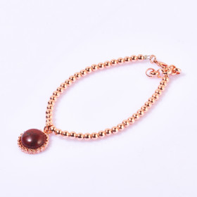 Semi-precious Round Stone Bracelet
