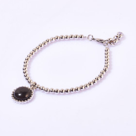 Semi-precious Round Stone Bracelet