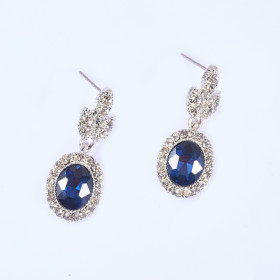 Crystal Oval Earring