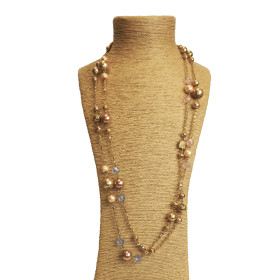 Crystal Rock Long Necklace