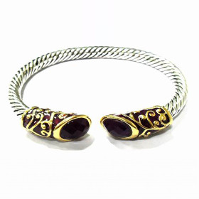 Designer Two Tone Twist Bracelet