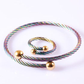 Wire Cable with Stainless Steel Bracelet