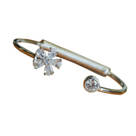 Crystal Flower Cuff