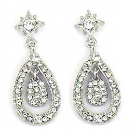 Vintage Midium-Size Teardrop Earrings