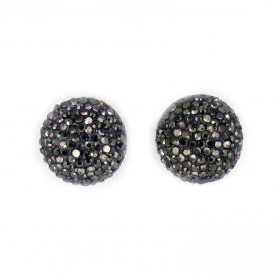 Timeless Crystal Half Dome Studs Earrings