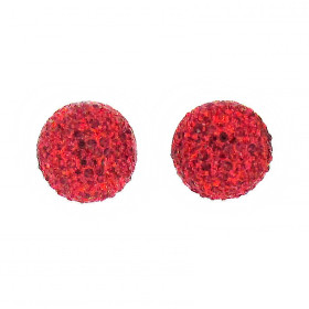 Timeless Crystal Half Dome Studs Earrings