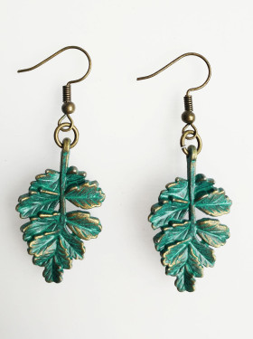 Anti_copper leaves earring