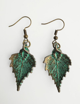 Anti_copper leaves earring