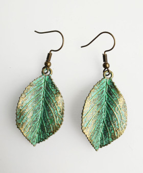 Anti_copper leaves earring
