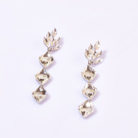 Diamond Shaped Drop Earrings