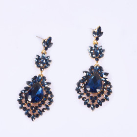 Pleasing Teardrop Montana Blue Earrings