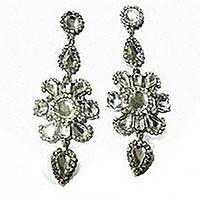 Crystal deco earrings