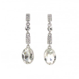 Oval Drop Earrings