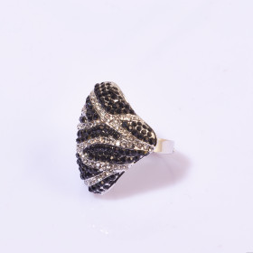Shaped Crystal Ring