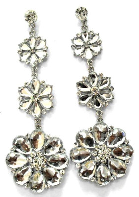 Flower Crystal Earring